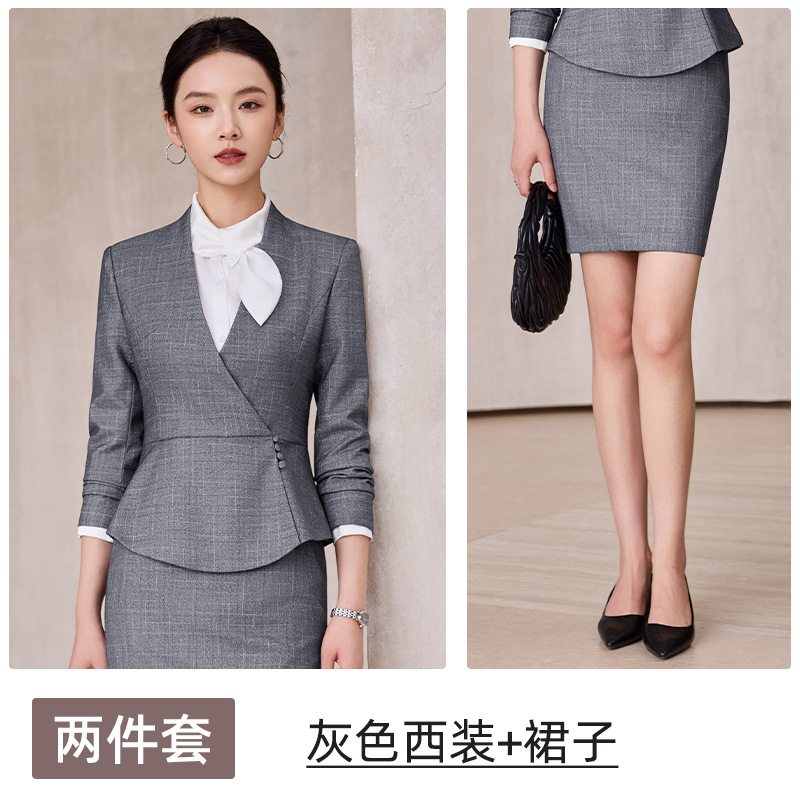 Grey suit skirt
