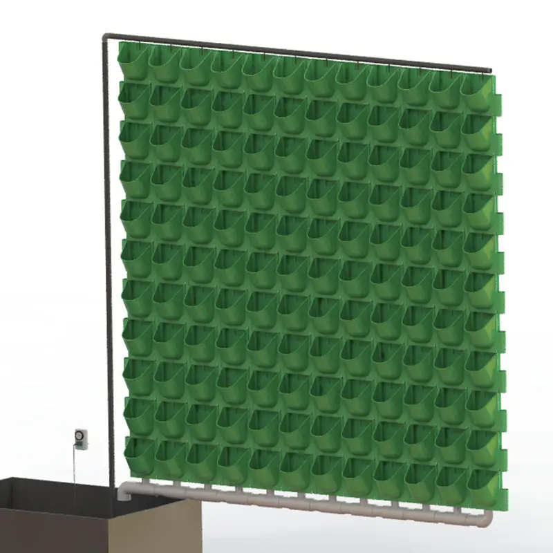 Maceta de pared para plantas Contenedor Greening Macetas de plástico Colgante de pared Caja de plantas para colgar