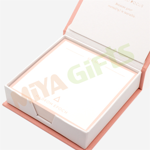 Mini blocs de papel de notas personalizados, tarjetas de recordatorio de papel para escribir notas en cubo con caja de tapa dura, organizador de escritorio - Product Image 3