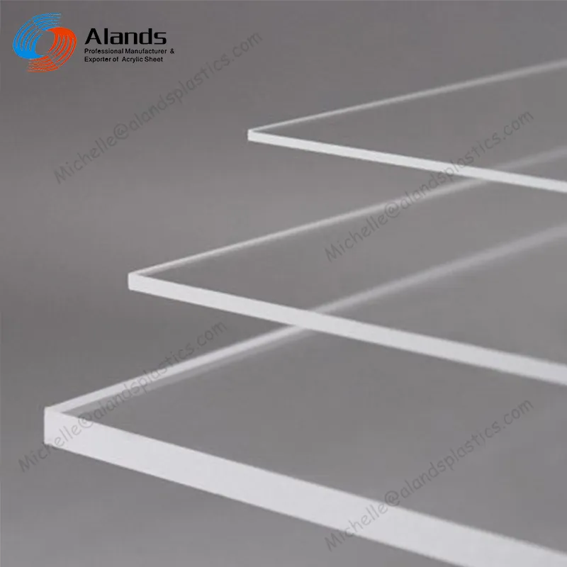 Alands-Hoja acrílica transparente de plástico, corte láser, hojas de perspex para venta, hoja acrílica para uso en exteriores