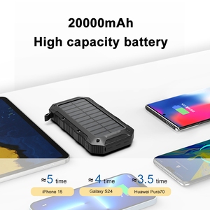 20,000mAh Solar Power Bank - Wireless + Fast Charge | LED Flashlight | Premium Chinese Electronics | Latest Tech - Product Image 2