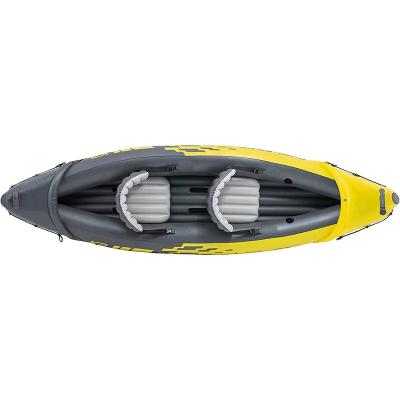 CHOOYOU set kayak gonfiabile per 2 persone all'aperto con pompa di gonfiaggio per remi in alluminio gommoni canoa in pvc kayak