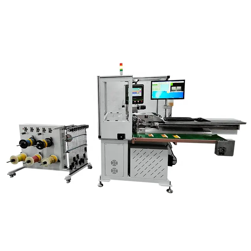 Full Automatic Single head tin dipping Housing Inserting Machine crimping terminal machine