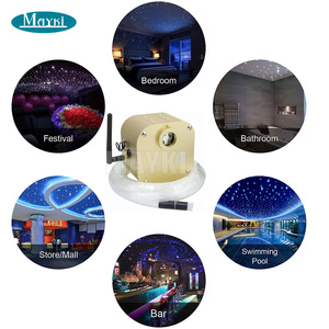 หลอดไฟเบอร์ออปติก LED 16W rgbwt ควบคุมแอปพลิเคชั่นเครื่องยนต์หลอดไฟใยแก้วนำแสงกระพริบแหล่งแสงสำหรับดาวเพดาน - Product Image 6