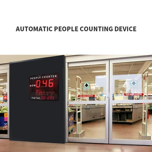 Pantalla LED recientemente actualizada Contador DE PERSONAS Detector infrarrojo óptico Sensor Sistema de conteo automático para uso en estaciones de autobuses del aeropuerto