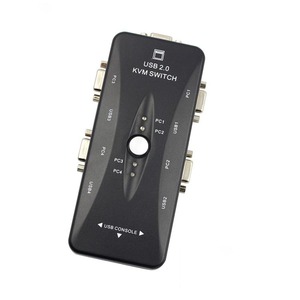 Conmutador de vídeo Manual para ordenador, caja de interruptores USB 2,0 VGA KVM, Monitor 4 en 1 de PC de alta calidad - Product Image 5