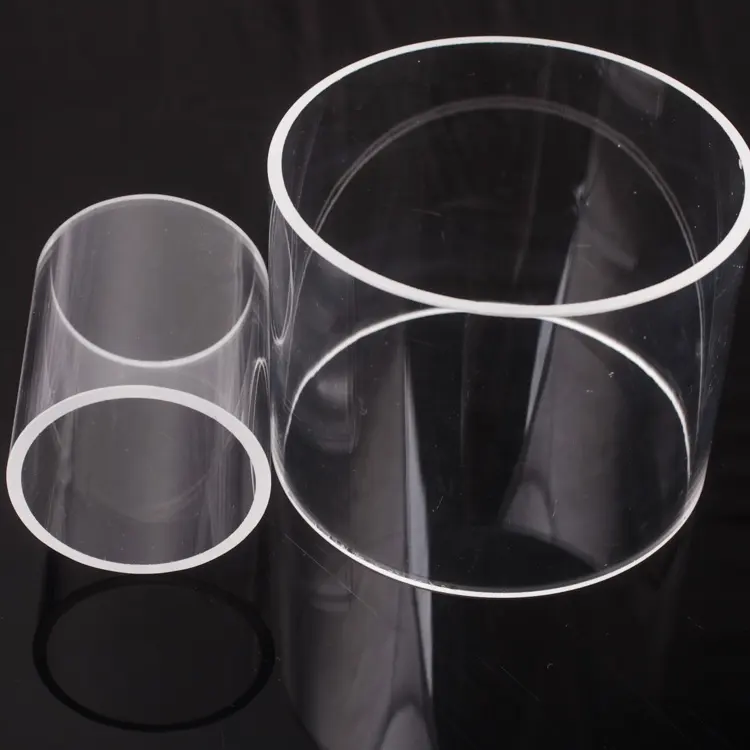 SUCCESS Fábrica Personalización Tubo de vidrio de cuarzo transparente Tubo de vidrio de cuarzo Tubo de sílice fundida para la industria