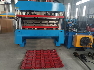 Tốt nhất bán tráng men ngói cuộn tạo thành máy gạch máy móc lợp ngói Máy làm - Product Image 3