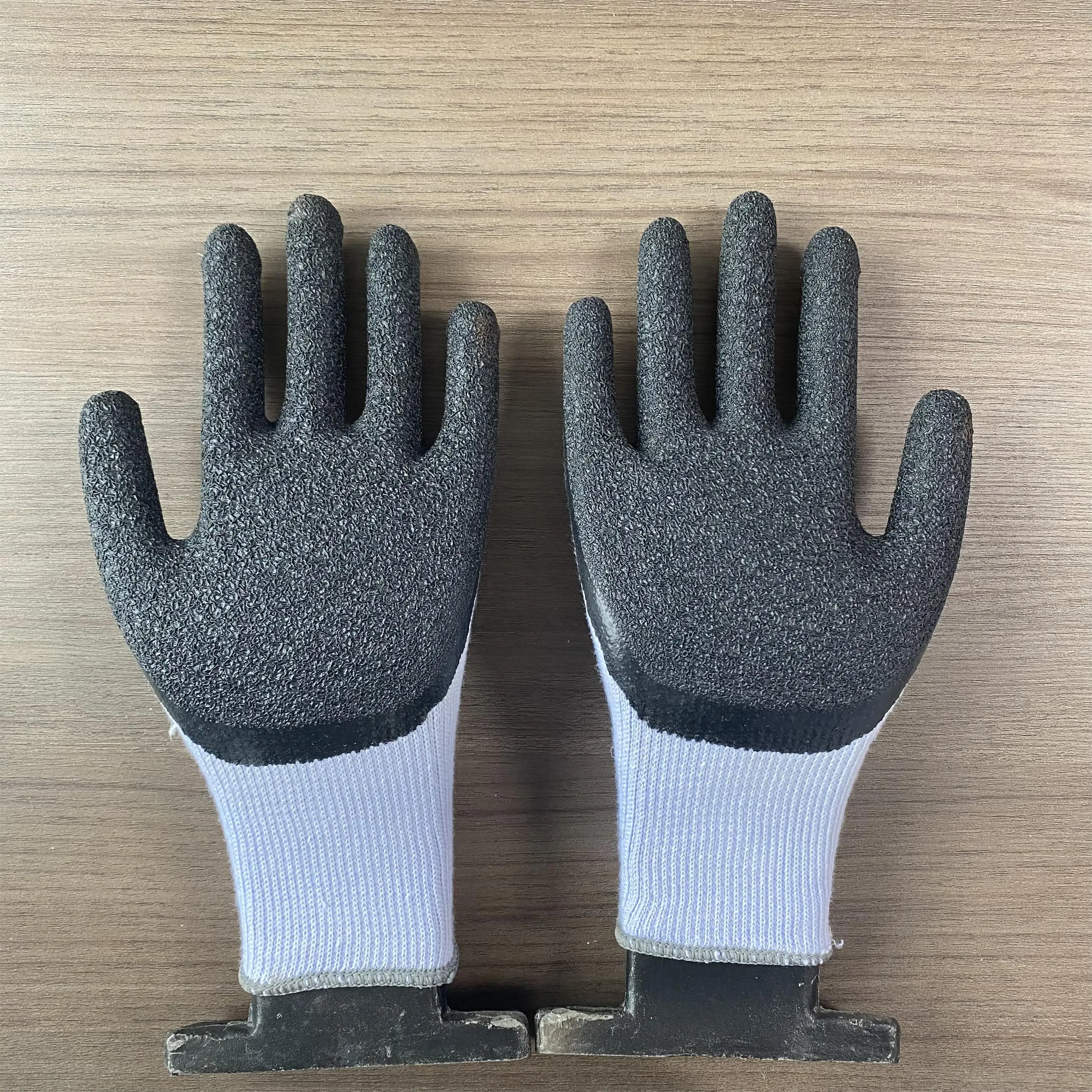 Waterdichte Dubbele Voering Thermische Werkhandschoenen Foam Latex Coating Winter Handschoenen