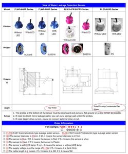 IP68 không thấm nước 2m Cáp cảm biến rò rỉ nước ngầm dò rò rỉ nước tiếp sức cảm biến môi trường rò rỉ nước - Product Image 6