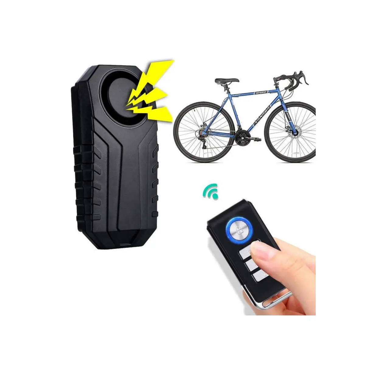 Allarme sensore di vibrazione antifurto Wireless 113dB allarme moto bicicletta allarme bici di sicurezza impermeabile con telecomando