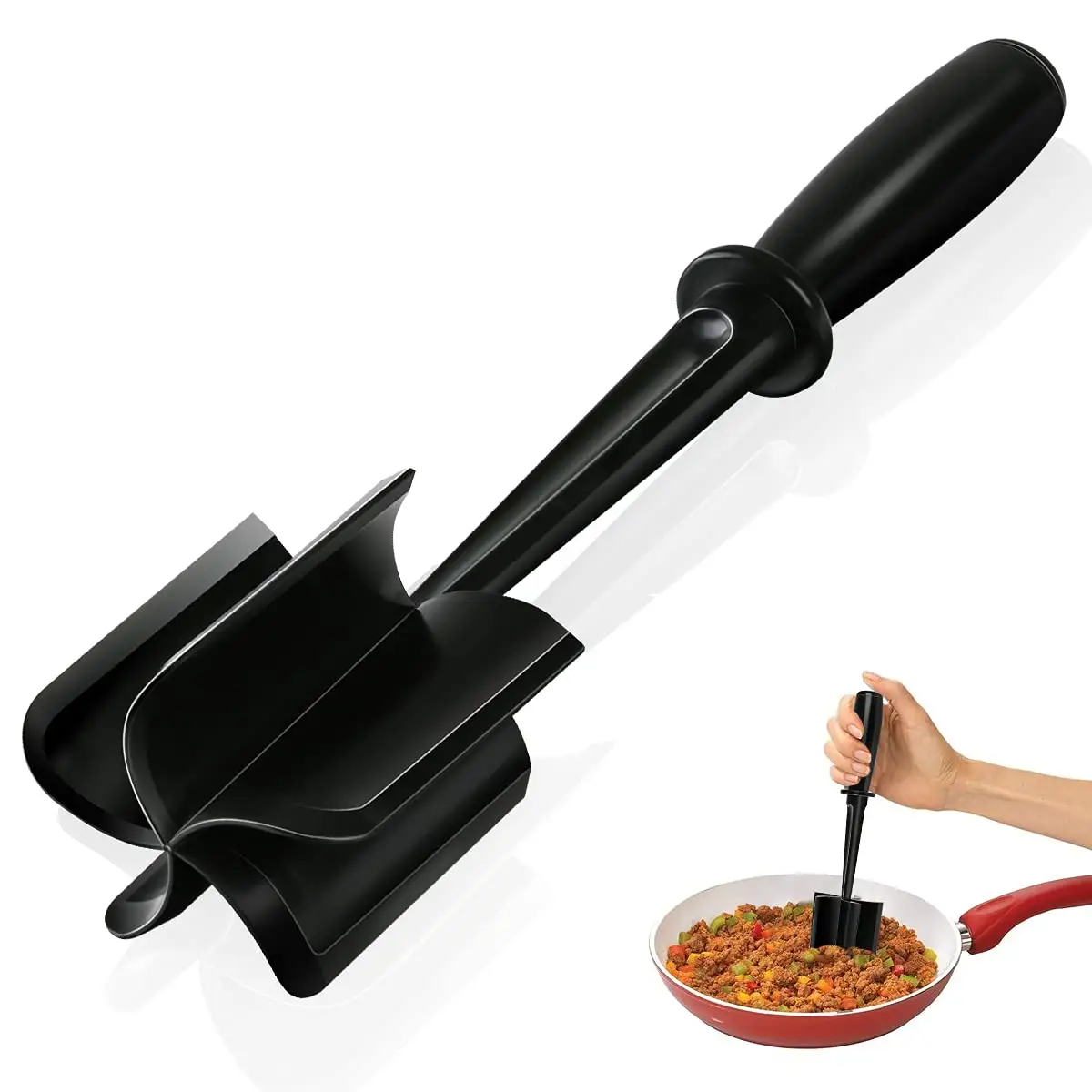 Антипригарный кухонный инструмент премиум-класса, термостойкий измельчитель для картофеля, гамбургера, мяса