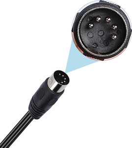 5 Pin DIN to <strong>2</strong> <strong>RCA</strong>/3.5mm Male TRS Stereo Audio Cable Receiver for Radio Audio Equipment signal <strong>Output</strong> and Subwoofer