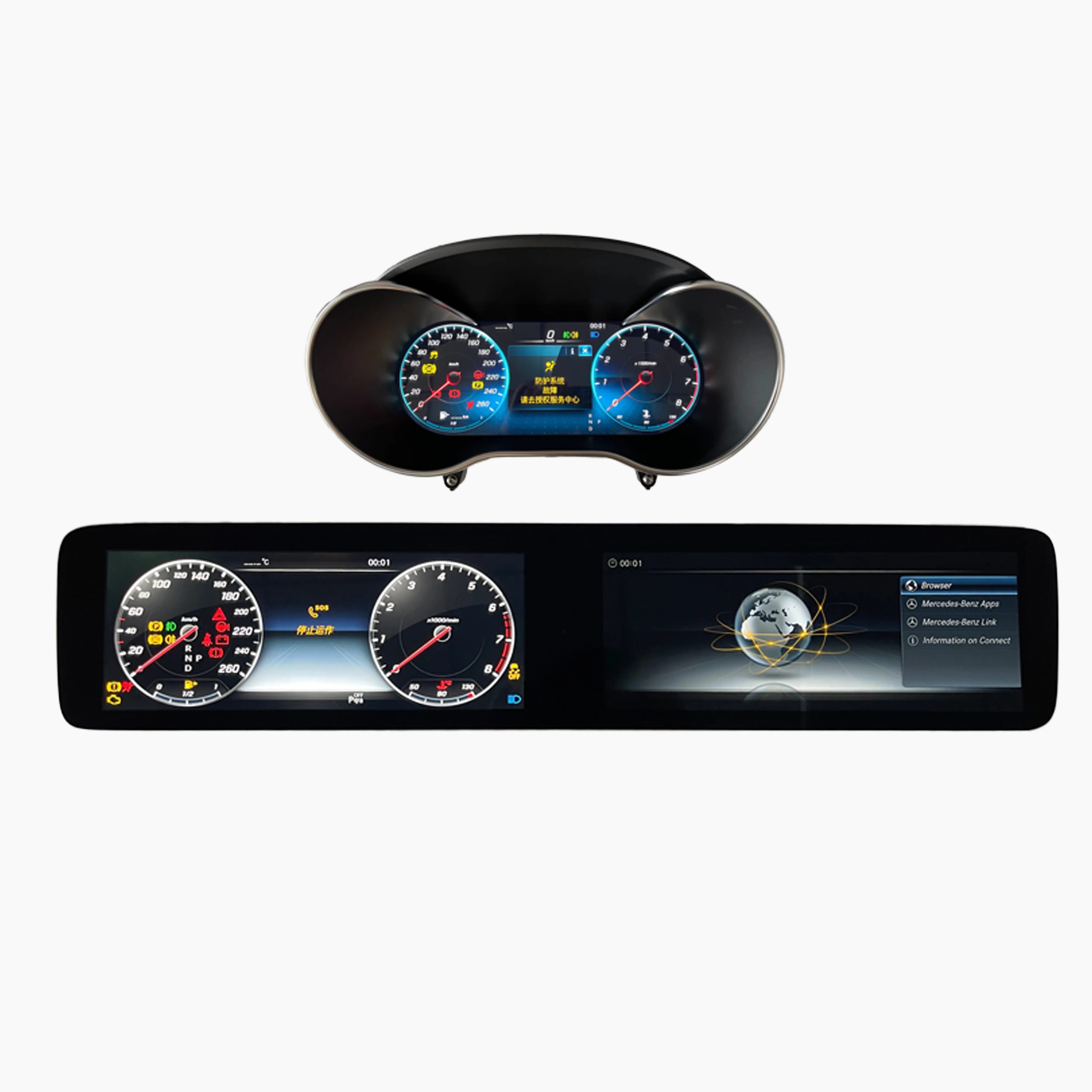 For Mercedes benz vito Digital Cluster Panel LCD Tacho meter Virtuelle Instrument Dashboard Cockpit Multimedia Player