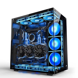 Grandes características Sistema de refrigeración por agua Panel de vidrio templado computadora PC GAMER ATX computadora vertical GAME MATX Gaming case - Product Image 1