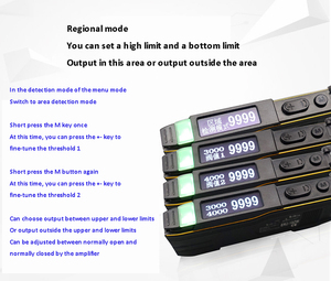Amplificador de fibra Pantalla digital Reflexión difusa a través del haz Sensor de fibra óptica m3/M4/M6 Fibra disponible - Product Image 4