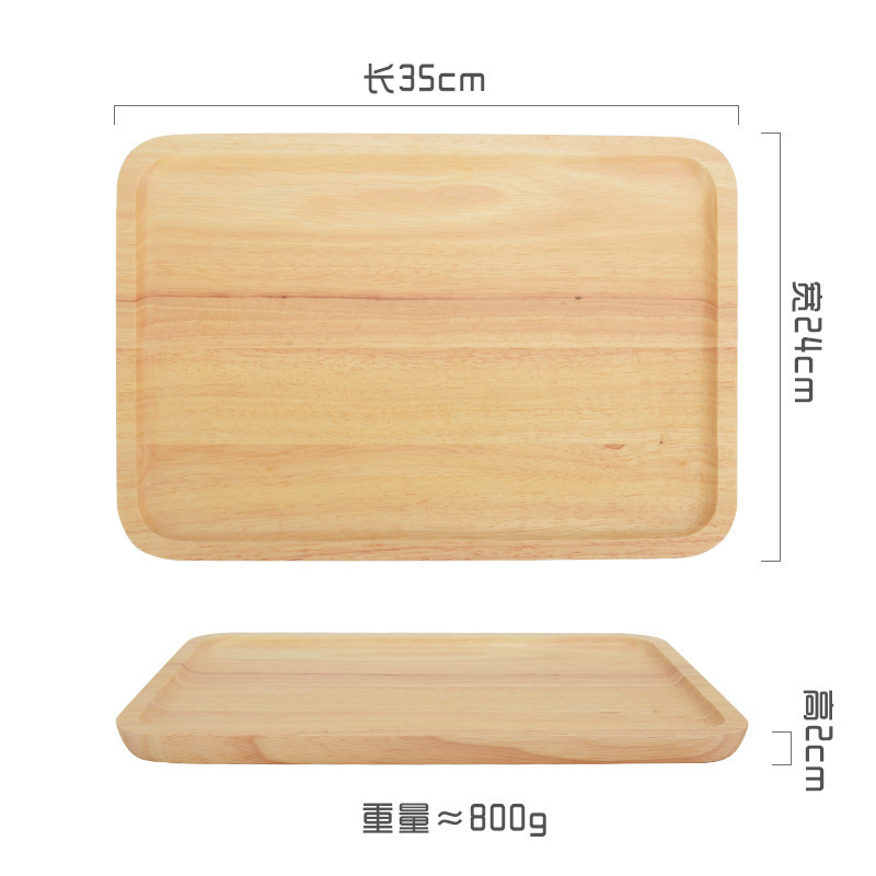 Palette carrée en chêne 35*24cm