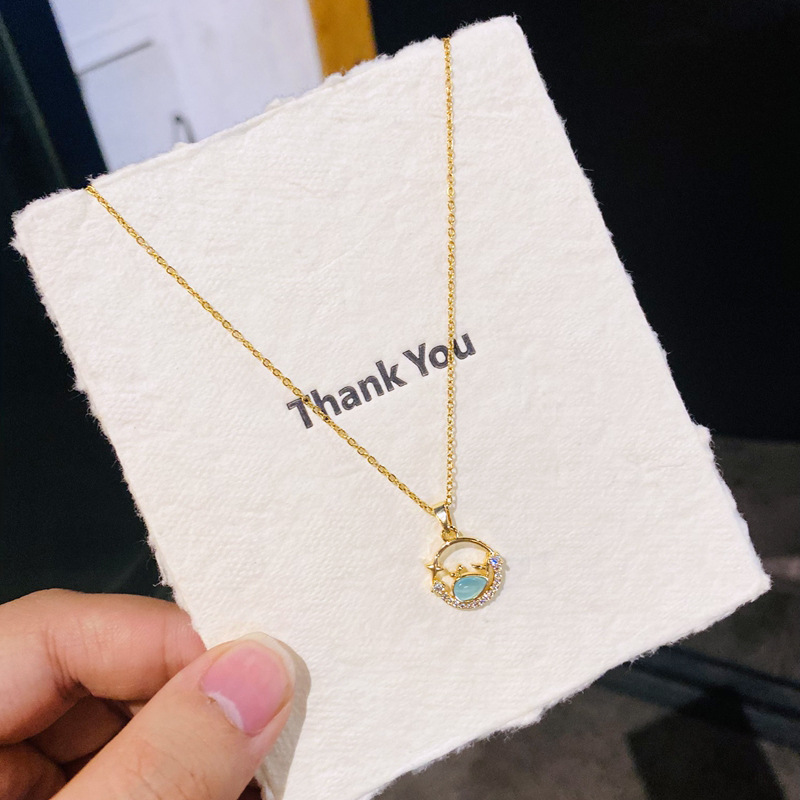 D10 gold-blue little dolphin