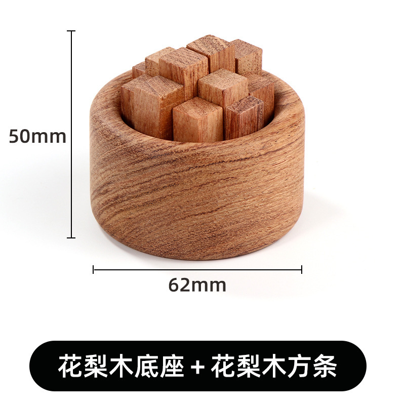 Rosewood base and rosewood square strip