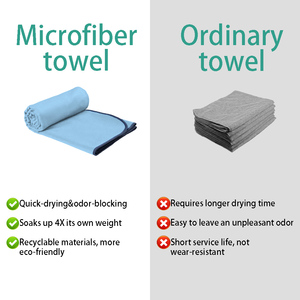 منشفة السباحة أفخم ستوكات سريعة الجفاف من الجلد المدبوغ للصالة الرياضية - Product Image 3