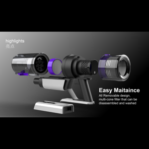 Máy hút bụi không dây sạc pin, tự làm sạch, công suất 650W, lực hút 35KPA, đa chức năng, sản xuất bởi nhà máy OEM. - Product Image 5