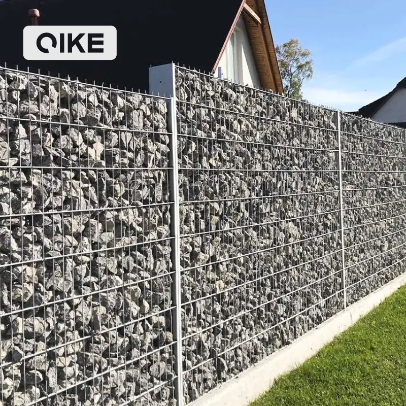 Сварной габионный забор, 200x100x50, сварной габионный бокс 2x1x0,5 м, габионная корзина, каменная проволочная клетка, садовый забор