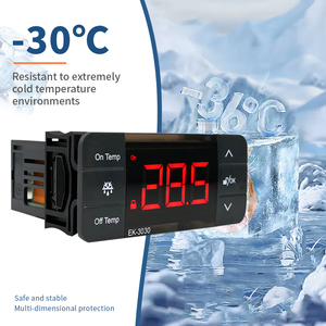 Controlador de temperatura digital, compresor de llave táctil de almacenamiento en frío, temperatura media baja, ventilador de descongelación, plástico OEM, 1 unidad