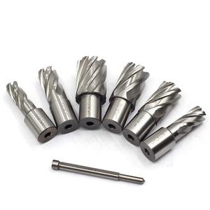 Annular Cutter Set 7pcs 3/4 Inch <strong>Weldon</strong> Shank 1 Cutting Depth 1/2-1-1/16 Cutting Diameter Two-Flat HSS Kit - Product Image 6