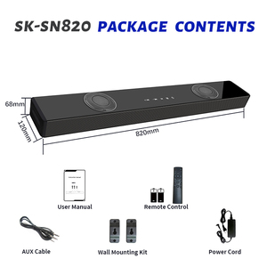 Dahili Subwoofer Surround ses ile 2.2CH 100W yüksek kaliteli ses çubuğu TV optik arayüz için ev sinema sistemi soundbar'da - Product Image 3