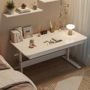 Mesa de centro de elevación de escritorio de Juegos de ordenador ajustable en altura manual de madera blanca personalizada de China con almacenamiento para sala de estar - Product Image 2