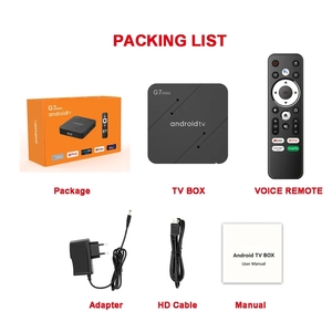 ATV音声リモコンG7MINIATVボックスAndroid11OS4KスマートTVボックスBTリモコン5GWifi BT 5.0 USB3.0ストリーミングAndroid TVボックス - Product Image 6