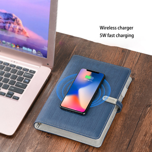 Agenda de regalo OEM cuaderno con unidad flash A5 pu cuero banco de energía carga calculadora portátil planificador diario cuaderno - Product Image 6