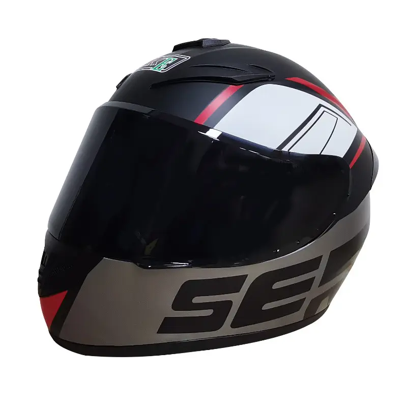 Casque de moto noir privé casque de moto design décalcomanie casques de moto xxl capacete moto
