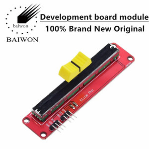 Dual Channel Analog Sliding <strong>Potentiometer</strong> Module 10K Adjustable Resistor Value Microcontroller Development Board Accessories