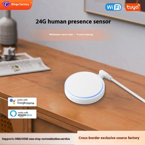 Tuya Smart WiFi 24G onda milimétrica Sensor de presencia humana pantalla OLED Android App Control remoto alimentado por batería para uso doméstico - Product Image 5
