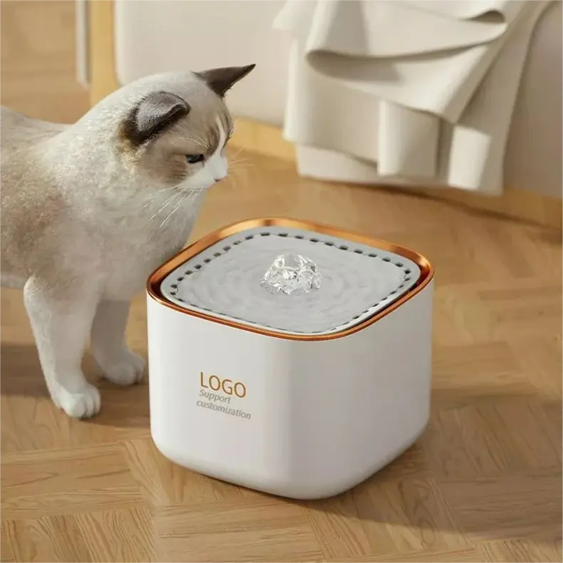 GeerDuo Großhandel Luxus Safe Wiederauf ladbar Langlebig Smart Automatic Pet Dog Cat Getränk Wasser fütterung brunnen Mit Filter pumpe