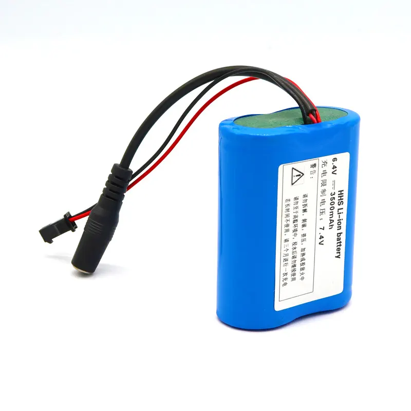 Batteria ricaricabile 2s1p 32700 Lifepo4 6.4v 1400mah 6v 2.5ah 3.5ah batteria agli ioni di litio per luce solare