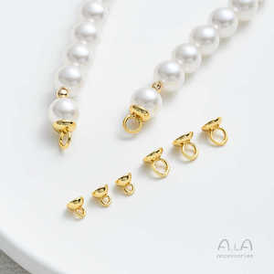 14k Gold Plated Beads End <strong>Clasps</strong> Bracelet End <strong>Clasps</strong> for Diy Bead <strong>String</strong> Bracelet Necklace Accessories - Product Image 2