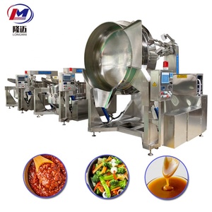 Büyük kapasiteli endüstriyel gıda pişirme mikser makinesi sos makarna fabrika kullanımı 200l otomatik planet Stir Fry karıştırma makinesi maliyeti - Product Image 2