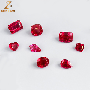 เบาะพลอยมีค่าทับทิมเลือดนกพิราบสังเคราะห์7.5ct ตัดในห้องปฏิบัติการปลูกทับทิม - Product Image 4