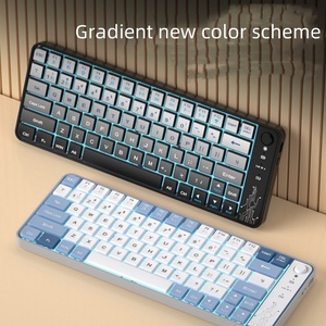 Teclado BT inalámbrico de modo dual Gaxever, ordenador de escritorio transparente, portátil, escritura de oficina, teclado luminoso de cristal dedicado - Product Image 4
