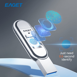 EAGET-unidad Flash de 32GB-128GB tipo C con cifrado de huella dactilar, Memoria Stick de almacenamiento para ordenador portátil y PC - Product Image 2