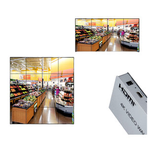Controlador de pared de video de entrada 2x2 HDMI/DVI con 1 salida HDMI Diseño de metal Plug-and-Play Soporte de protocolo RS232