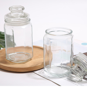 キッチン食品保管用ふた付き500ml広口ガラスメイソンジャー - Product Image 5