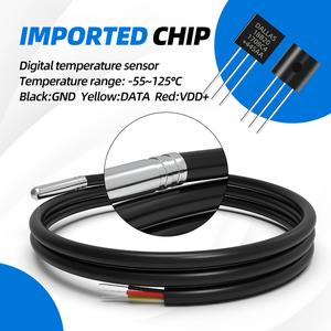 GAIMC GTS200 Three Pin Connections Customize Temperature <strong>Sensor</strong> <strong>DS18b20</strong> Probe