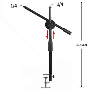 Horizontal Tripod for Phone Smartphone Table Overhead Tripe <strong>Stand</strong> for Mobile Cellphone Filming Photography Articulated Arm - Product Image 4