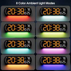 Orologio da parete digitale grande Display con telecomando Auto luminosità Dimmer grande orologio con luci notturne