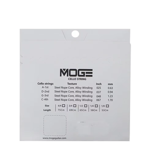 High Quality Wire Rope Core Cello <strong>String</strong> Set Wholesale Musical Instrument Accessories for Stringed Instruments - Product Image 6
