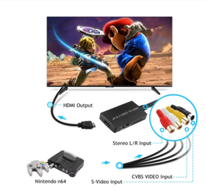 Adaptador de vídeo RCA /AV a HDMI Compatible con DVD HD TV STB, Compatible con PS2/PS3 720P /1080P AV S-VIDEO, convertidor de vídeo - Product Image 6