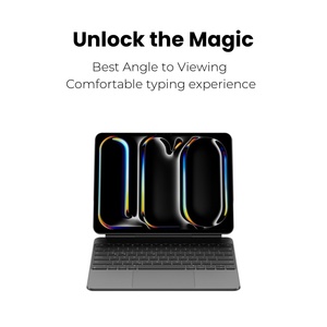 Bao da bàn phím từ tính cho iPad Pro 13 inch M4 2024, siêu mỏng nhẹ, gõ thoải mái, tích hợp bàn di chuột thông minh - Product Image 4